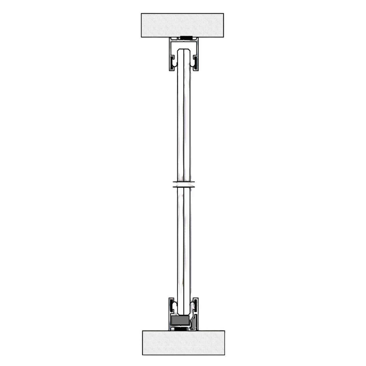 Rysunek techniczny - Glass walls